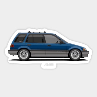 Shuttle Wagon Mk4 Blue-Grey Modified Sticker